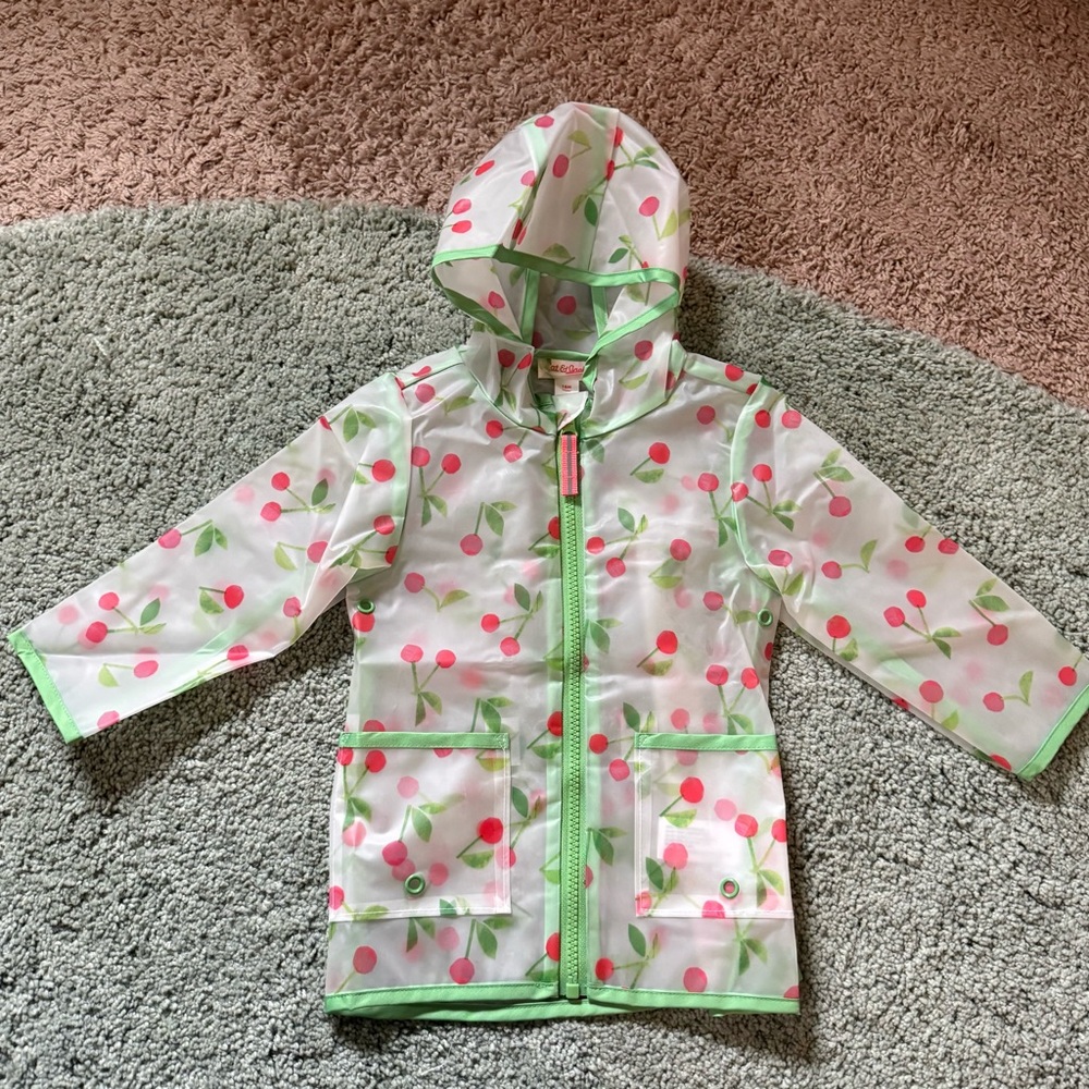 Cat and Jack Cherry Raincoat 18 months NEVER WORN! Brand new